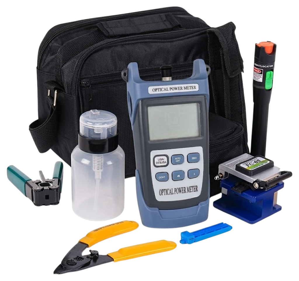 Kit de ferramentas para fibra óptica